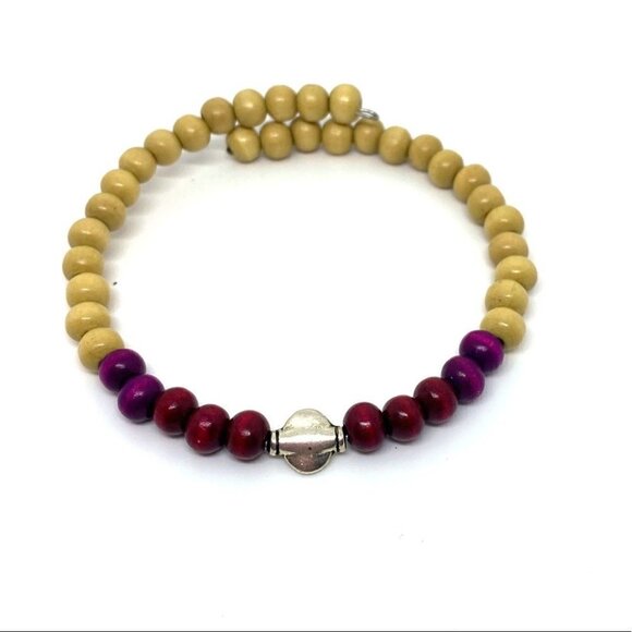 Sustainable Wood and Silver Symmetry Bracelet - Picture 6 of 8